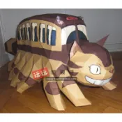 宮崎駿_龍貓車 立體紙模型 手工 DIY 3D 摺紙 折紙 紙製品 卡通動漫 ACG 龍貓公車 龍貓巴士
