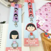正版現貨🍒櫻桃小丸子 手機夾片吊繩組 野口 造型吊繩 手機吊繩組 小丸子 手機掛繩 掛頸繩 指環扣手機繩 多功能手機繩