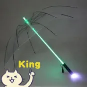 【雖貴但值得】星際大戰 LED 光劍雨傘 內置照明手電筒長柄傘 個性時尚發光直傘 學生通勤夜路照明傘 舞台表演道具炫酷