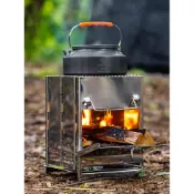 (店+)戶外不銹鋼燒烤爐折疊焚火臺BBQ柴火爐野營取暖爐木炭烤肉爐烤架