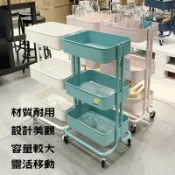 威勝購物 免運開發票北歐風廚房拉斯克小推車家用收納車落地夾縫置物架蔬菜籃儲物架快速出貨【店長推薦】