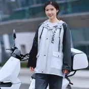 (店+)【Dodo house 嘟嘟屋】兩件式加厚PVC雨衣(反光條雨衣/機車雨衣/分體式雨衣/登山雨衣/防水雨衣)