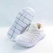 NIKE IB7245101 中童鞋 毛毛蟲運動鞋 Dynamo Free 無鞋帶即穿 白x米黃