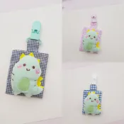 小花妃手作/平安符袋 ❣️現貨❣️👍可機洗/可選底色👍💜手縫上玩偶💜 寶寶平安長大 香火袋 護身符袋 快速出貨