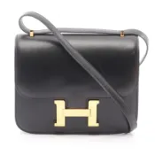 【DOKODEMO】【二手】愛馬仕 (Hermes) Constance 3 Mini 黑色小牛皮女士單肩背包