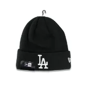 【NEW ERA】MLB 洛杉磯 道奇 LA 隊徽 經典黑 毛帽 秋冬 限量 穿搭 潮流【ANGEL NEW ERA】