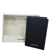 【CALVIN KLEIN】CK 新款防刮皮革名片夾 禮盒組送禮原廠紙袋