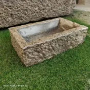 美雅閣家居 老石槽水池洗手盆長石槽拖布池養魚石盆牛馬槽庭院幼兒園創意水池sq16