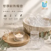 小宇小舖｜塑膠耐熱燭殼(買95個送5個) 圓形蠟燭座 透明燭座 透明燭殼 台灣製 蠟燭燭殼 燭殼 茶蠟 TEA蠟