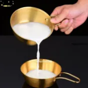 【304不鏽鋼附把手】韓式米酒碗 熱酒碗 涼酒碗 料理碗 不鏽鋼碗 手把碗 餐廳商用 家用飯店 學生碗 不鏽鋼湯碗