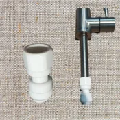 【68淨水】2分管分鵝頸快速接頭 適用 (11mm)鵝頸螺牙接2分管 有墊圈適用淨水器 鵝頸龍頭快接