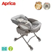 愛普力卡 Aprica YuraLism 0-4歲電動安撫餐搖床椅 (頂級款) 月光灰 Auto Premium餐搖椅