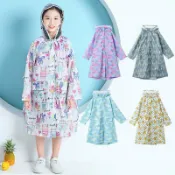 星光精品館 【可愛防雨】兒童雨衣 揹包雨衣 學生雨衣 徒步雨衣 戶外雨衣 輕量速乾 反光安全條 附收納袋 男女童通用 上學出遊必備