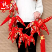 協貿國際日用品生活4館 春節新年裝飾過年裝飾掛件掛飾大紅辣椒串家用室內布置