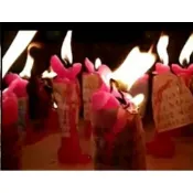 阿讚空撒開光加持（極重料版） 男女燕通蠟燭  鎖心 愛情和合 防出軌 防小三插足 挽回感情