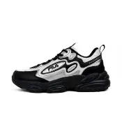 【FILA】Boundless 男 運動休閒鞋 老爹鞋 復古 厚底 黑 白 銀(1-J330Z-080)