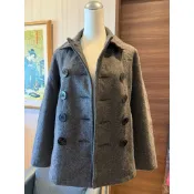 專櫃購入正品 Schott 聯名款 earth music & ecology 羊毛雙排扣外套（女）S號
