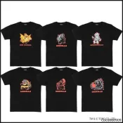 【本季新品】 哥吉拉 短袖T卹Q版純棉 機械哥吉拉 王者基多拉 哥吉拉 -1.0