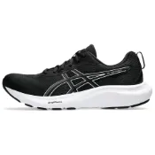 (店+)【asics 亞瑟士】1011B881-002 Asics GEL-CONTEND 9 舒適輕盈 低幫 休閒跑步鞋 男款 黑白色