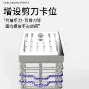 臺灣嚴選304不鏽鋼廚房刀架菜刀架剪刀架刀具一體鏤空收納架防黴通風