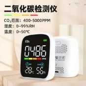 便攜式二氧化碳檢測儀 CO2濃度計 三合一空氣品質監測儀 溫濕度顯示 現貨免運 家用辦公室