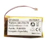 適用捷波朗Jabra Elite 65t藍牙耳機充電盒電池