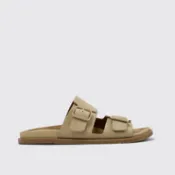 【Camper】Lluc Sandal 休閒鞋履 男士棕色麂皮皮革涼鞋