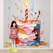 【泰勒嚴選】最快隔日送達 生日快樂 生日布條 派對背景 生日蛋糕背景布 生日掛布 生日掛旗 拍照背景 週歲佈置生日佈置