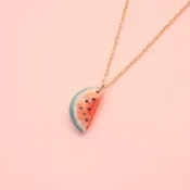 西瓜項鍊  手工瓷製墜飾 - TUTTI FRUTTI 系列