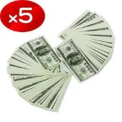 【金發財金紙】冥國美金 5入組-面額100x 500張(金紙-冥界財富系列)