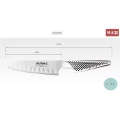 《有。餐具》日本製 YOSHIKIN 具良治 GLOBAL 三德刀 蔬果刀 料理刀 廚刀 13cm (GS-90)