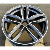 全新鋁圈 代號19 EC 17吋 5孔112 5孔100 5孔114.3 5孔108 5孔110 平光灰車面 類 RS6