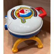 （二手、音效故障）早期 哆啦a夢BBQ組玩具 仿真烤肉架玩具 廚房玩具 烤肉玩具