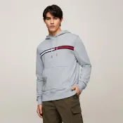 【TOMMY HILFIGER】官方旗艦館 標誌性旗幟帽T_灰色