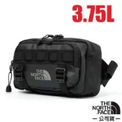 【The North Face】BASE CAMP LUMBER 防水耐磨腰包3.75L.單肩斜背包.輕便隨身包.護照證件包/貼身隨行/ 8BK5-BIA 黑瀝灰