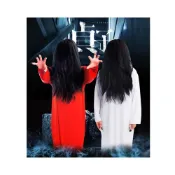 (店+)廢物專賣店 貞子造型服 紅衣女鬼 白衣女鬼 變裝派對 cosplay 化裝舞會 大人變裝服 成人 鬼節 恐怖服裝
