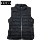 【DOKODEMO】Polo Ralph Lauren 0200014380 黑色尼龍小馬刺繡可折疊絎縫背心 M 碼 [二手]