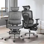 【Hyman PluS+】Aero Mesh 雙背護腰多功能調節人體工學椅-保固一年(電腦椅 辦公椅 主管椅 高背椅 耐重椅)