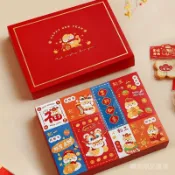 2026新年禮盒包裝馬年春節雪花酥盒餅幹包裝盒太妃糖年貨盒子盲盒 TIRZ