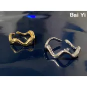 ⚜️正韓 Korea 東大門 nyunyu⚜️ 海面律動戒指 開口戒 情侶 簡約 ⚜白伊之戀⚜