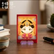 7-11 白沙屯媽祖 三角立牌小燈箱 光明燈 燈箱 迷你燈箱
