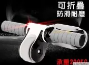 送跪墊超靜音可折疊收納承重400斤超防滑瑜珈墊健腹輪滾輪健美輪巨輪健身運動df