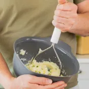 KitchenAid 美國 不鏽鋼搗泥器(純白25.5cm) / 馬鈴薯壓泥器