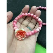 🔥飾品20🌟❤️天然 粉紅色薔薇輝石 ❤️ 胭脂螺 旺夫 好人緣 大顆 桃花粉