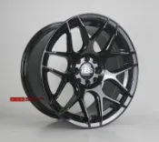 【員林 小茵 輪胎舘】KR1177 新網狀 鋁圈 樣式 16吋 4X100 / 108 8J ET25 亮黑 台灣製