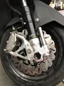 駿馬車業 SB 野蠻公牛 HPS 前叉氣瓶 套裝 BREMBO 輻射卡鉗/卡座/RPM 260MM碟盤