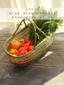 協貿國際日用品生活2館 家用竹籃手提買菜籃子竹編制品廚房放雞蛋藤編手工編織水果收納筐