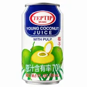 【蝦皮直營】泰國 teptip 椰子水 含果肉 310ml 椰子汁 飲料 泰國椰子水 飲品