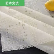連盛 全新 桌布防水防燙防油免洗餐桌墊長方形茶幾檯布田園歐式PVC塑膠布藝