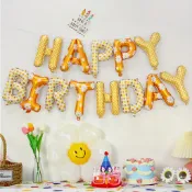 英文生日快樂氣球 生日氣球 英文字母氣球 狗狗生日氣球 貓咪生日氣球 HappyBirthday氣球 拍照道具